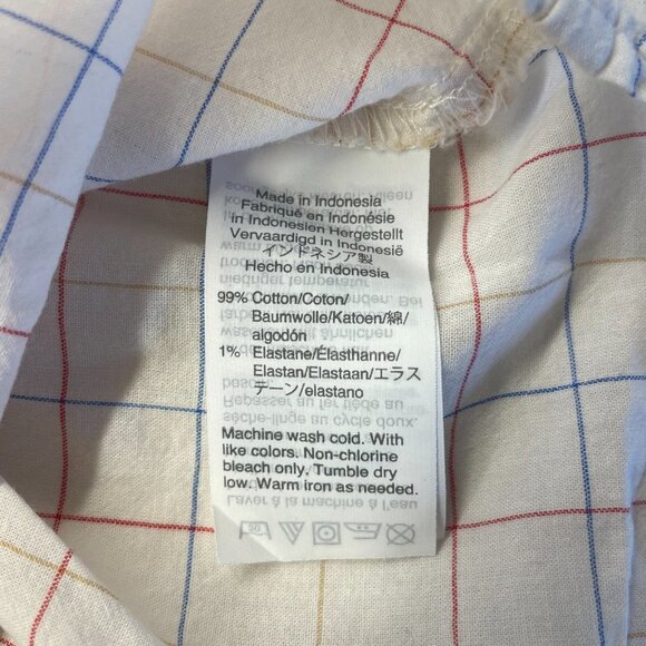 Madewell Cream Plaid Tie-Front Blouse - Picture 11 of 11